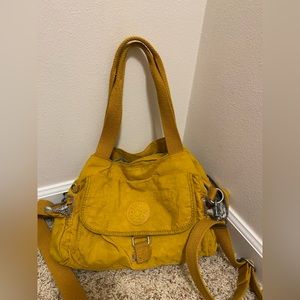 Kipling mustard yellow crossbody handbag